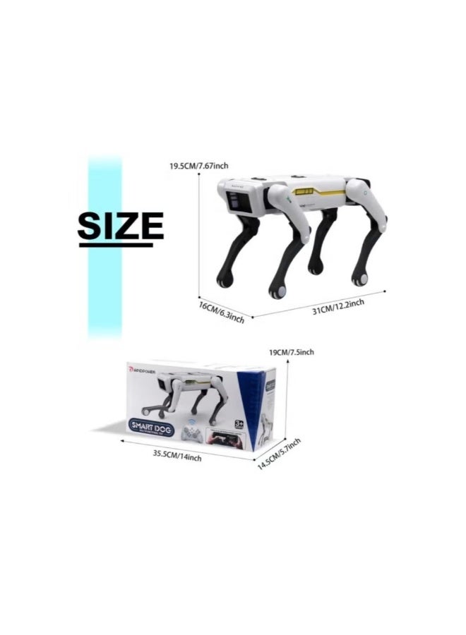 دريمزون لعبة كلب روبوت ذكية تعمل بجهاز تحكم عن بعد - آلة رباعية الأرجل تعمل بالتحكم عن بعد - حيوان أليف إلكتروني قابل للبرمجة، يمشي ويرقص، مناسب للأطفال من عمر 3 سنوات فما فوق - Image 4